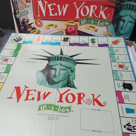 Games New York In A Box Game Similar To Monopoly Collectible Tokens